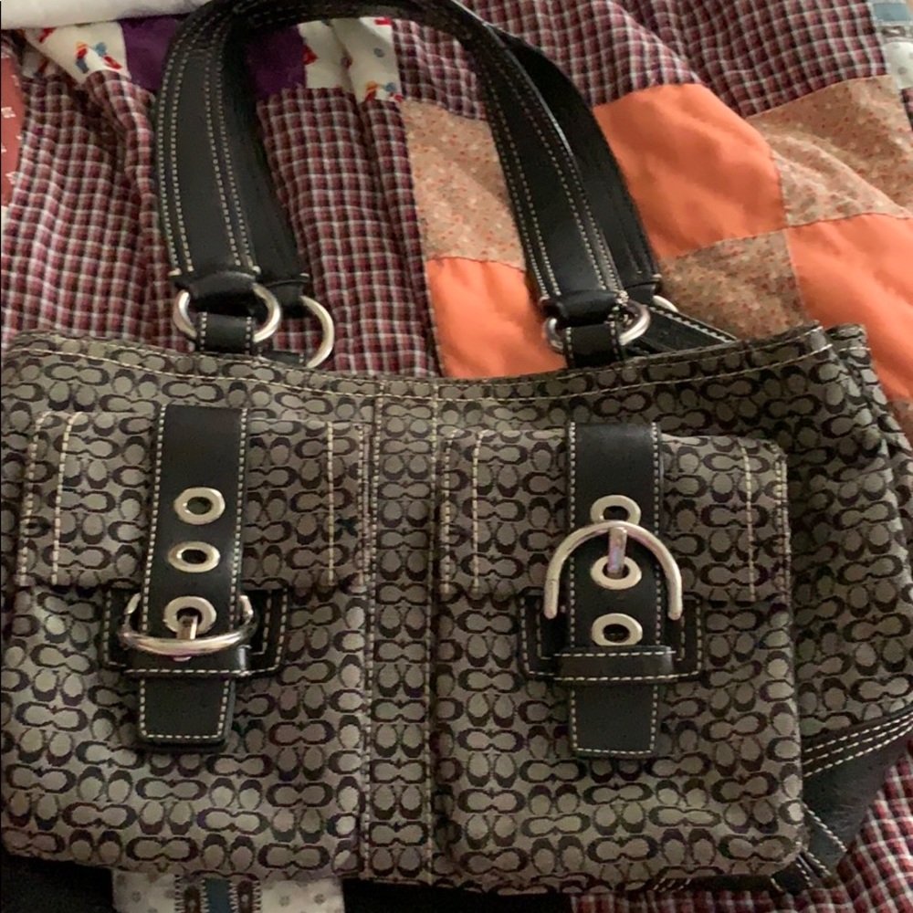 Black coach purse